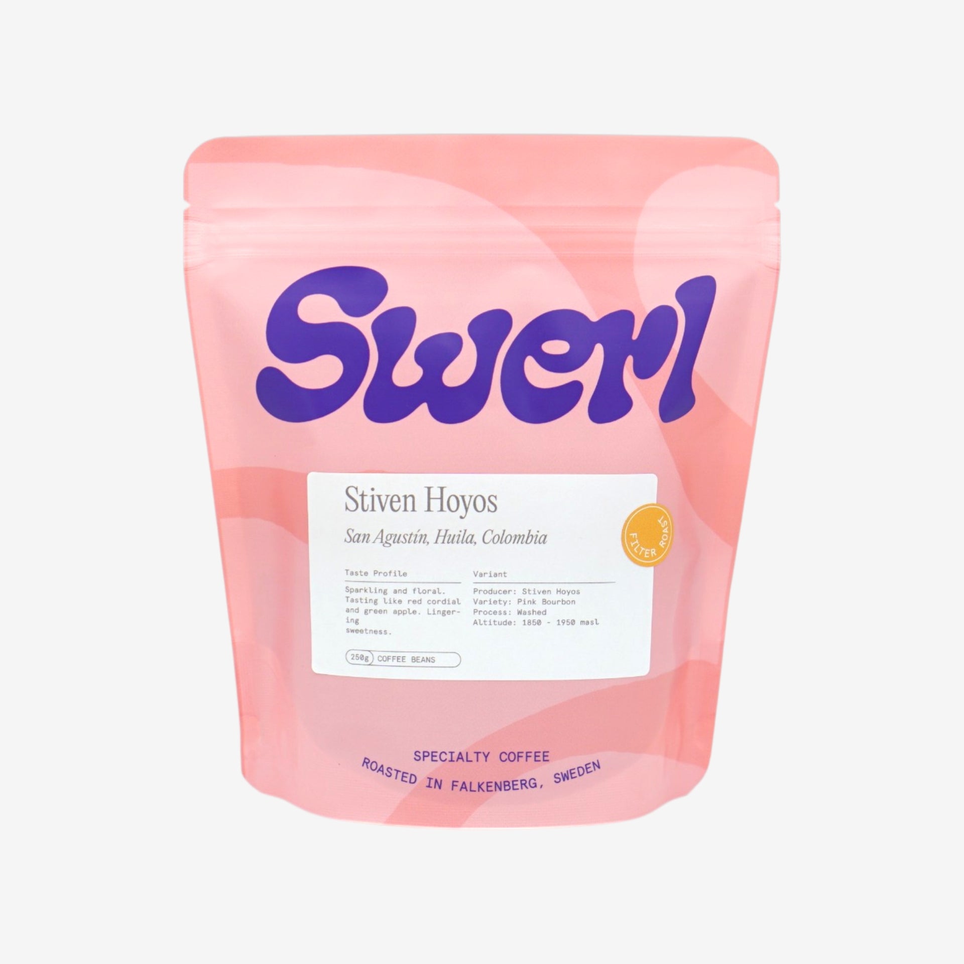 Photo of [ODD B] Stiven Hoyos - Colombia // Washed Pink Bourbon - Floral, Red Cordial, Green Apple, Sparkling